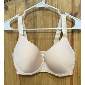 Mamia Bra‎ Women's Pink Padded Underwire Adjustable Clasp Back Size 36DD